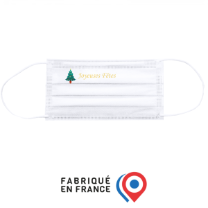 Masque chirurgical personnalisé sapin de noël